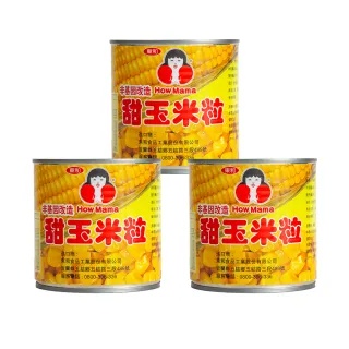 【東和食品】玉米粒340g*3罐(好媽媽的味道/雙十送禮)