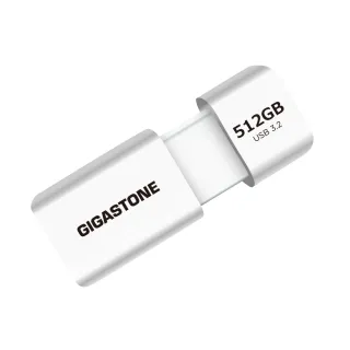 【GIGASTONE 立達】512GB USB3.1/3.2 Gen 1 極簡滑蓋隨身碟 UD-3202白(512G USB3.2 高速耐用隨身碟)