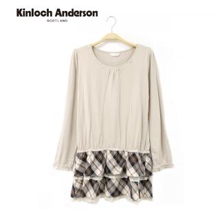 【Kinloch Anderson】圓領後蝴蝶結長袖洋裝 金安德森女裝(KA0465703)