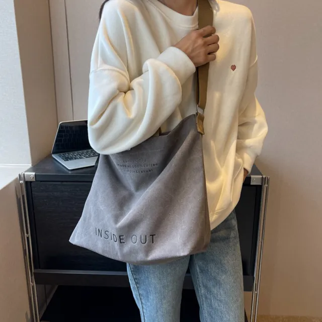 【KT DADA】帆布托特包 學生包包 斜背包 大容量 韓國包包 情侶包 書包 肩背包 托特包 帆布