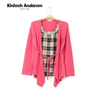 【Kinloch Anderson】假兩件綁腰長袖上衣 金安德森女裝(KA0465306)