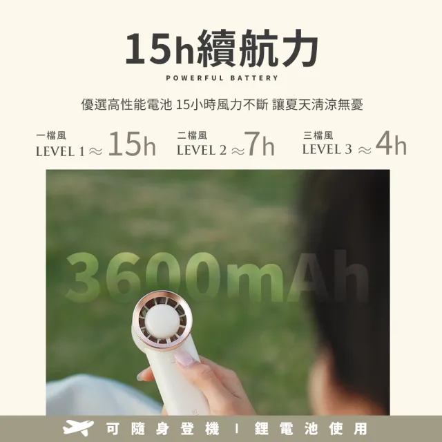 【SOTHING 向物】三檔風速 輕巧質感手持風扇 風鈴(渦輪颶風 手持扇 風扇 降溫 鋰電池)