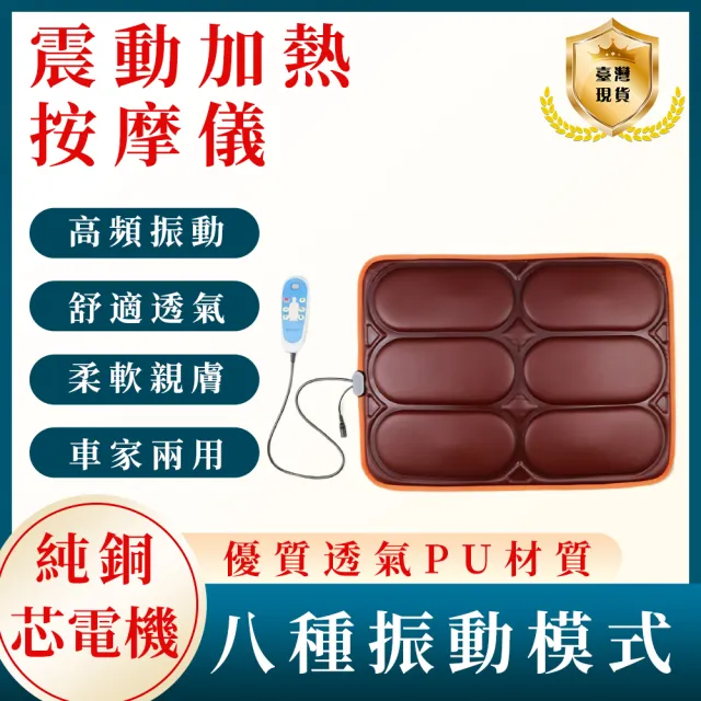 【EARISE 雅蘭仕】按摩坐墊 加熱坐墊 車用臀部按摩器(全身震動加熱按摩墊 車載家用屁股按摩椅墊)