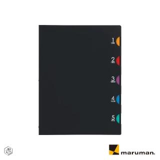 【Maruman】5CHART 20孔夾A5/黑(原廠正貨)