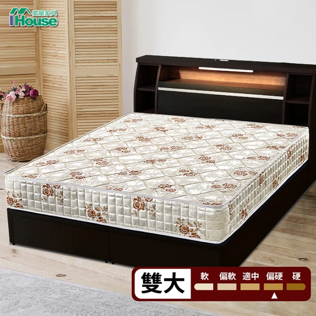 H&D 東稻家居 連結式彈簧硬床墊-雙人5尺-加購(雙面可睡