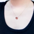 【彩糖鑽工坊】14K 玫瑰金 2克拉碧璽項鍊(vintage 系列)