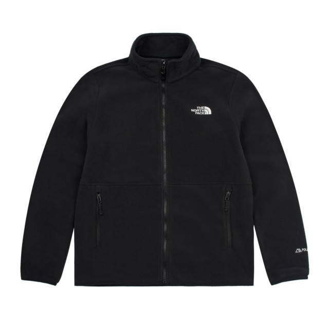 【The North Face】TNF 北臉 休閒 保暖立領抓絨外套 M ALPINEPOLARTEC200FZ JCT-AP 男 黑(NF0A83O94H0)