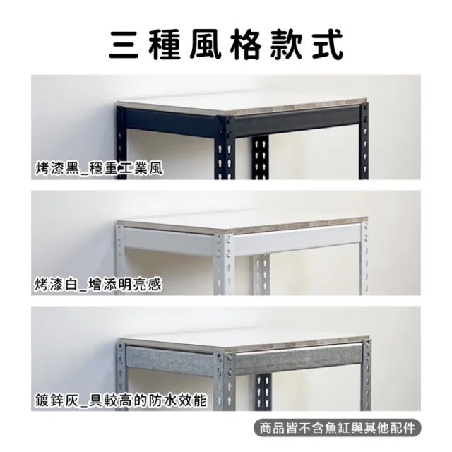 【空間特工】兩層魚缸架75x45x75cm 免螺絲角鋼(附層板 附腳套 昆蟲箱架 觀察箱架)