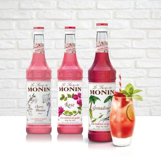 【MONIN】系列風味糖漿700ml(石榴汁風味/櫻花風味)