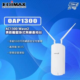 【CHANG YUN 昌運】EDIMAX 訊舟 OAP1300 AC1300 Wave2長距離壁掛式無線基地台