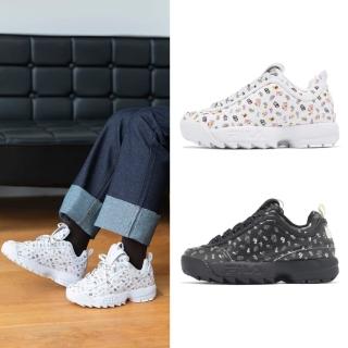 【FILA】鋸齒鞋 Disruptor LL Multi Graphic 男女鞋 厚底 老爹鞋 休閒鞋 單一價(4C639Y992)