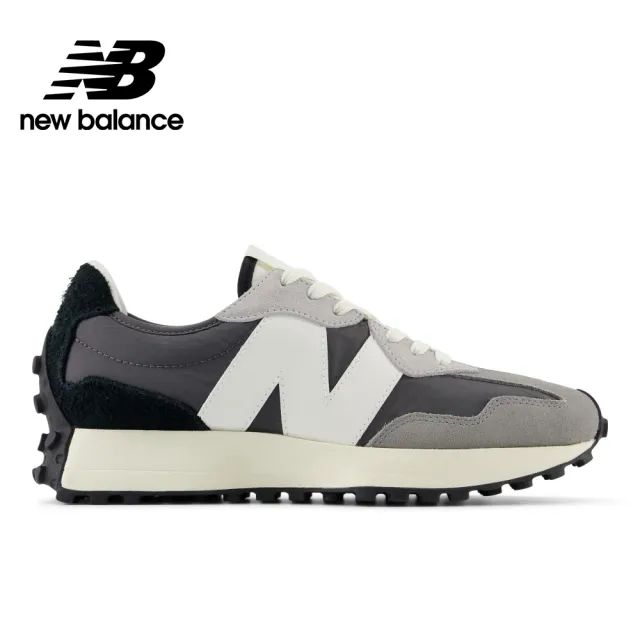 【NEW BALANCE】NB 復古鞋/運動鞋_女性_碳灰色_WS327PL-B_黑芝麻歐蕾(MOMO獨家販售)