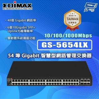【CHANG YUN 昌運】EDIMAX 訊舟 GS-5654LX MIT 54埠 Gigabit 智慧型網路管理交換器