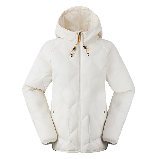 【The North Face】TNF 北臉 防潑水保暖 連帽羽絨外套 W GRAUS DOWN PACKABLE JCT-AP 女 白(NF0A83SO55W)