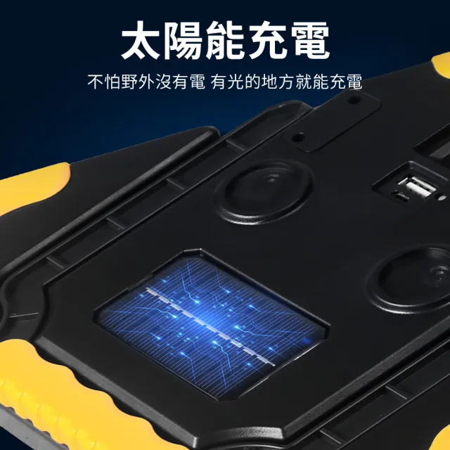 【威力鯨車神】新升級加大LED三角警示燈-太陽能/電池款任選(三角警示架 故障警示三角架 三角警示牌 三角錐)