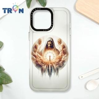 【TRON】iPhone 16/16 PLUS/16 PRO/16 Pro Max 耶穌聖光 防摔太空殼 透黑款 軟硬殼 手機殼