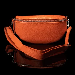 【iTa.a】交換禮物 100%義大利Tuscany製。100%頂級植鞣真皮革(真皮包包 斜揹/側揹/腰間/旅行防盜包-