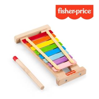 【Fisher price 費雪】木製彩虹鐵琴(匯樂感統玩具/兒童玩具/彌月禮/啟蒙玩具/扮扮家酒)
