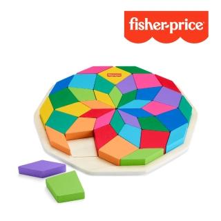【Fisher price 費雪】木製曼陀羅拼圖積木(匯樂感統玩具/兒童玩具/彌月禮/啟蒙玩具/扮扮家酒)