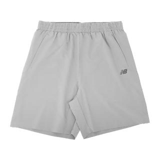 【NEW BALANCE】短褲 Sports Shorts 男款 淺灰 拉鍊口袋 運動 褲子 NB(5862430285)