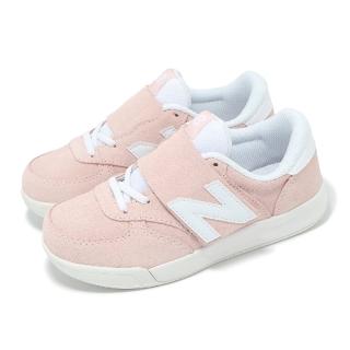 【NEW BALANCE】童鞋 300 寬楦 粉紅 白 中童 小朋友 魔鬼氈 運動鞋 麂皮 NB(PO300SP-W)