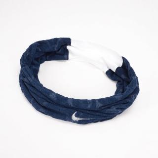 【NIKE 耐吉】藍白色運動毛巾 防風脖圍 透氣圍脖 籃球壘球網球羽球游泳(N1001619456OS)