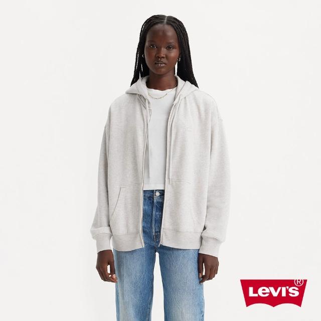 【LEVIS 官方旗艦】女款 長袖LOGO連帽外套 熱賣單品 A5945-0004