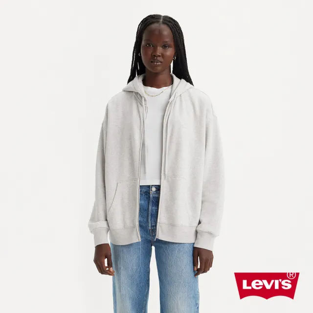 【LEVIS】女款 長袖LOGO連帽外套 熱賣單品 A5945-0004