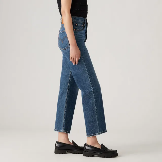 【LEVIS】Ribcage Straight Ankle女款超高腰直筒及踝丹寧牛仔褲 熱賣單品 72693-0218
