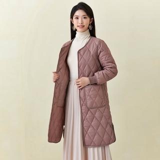 【巴黎精品】現貨+預購 鋪棉外套休閒夾克(長版雙面棉衣保暖女外套3色a1hp21)