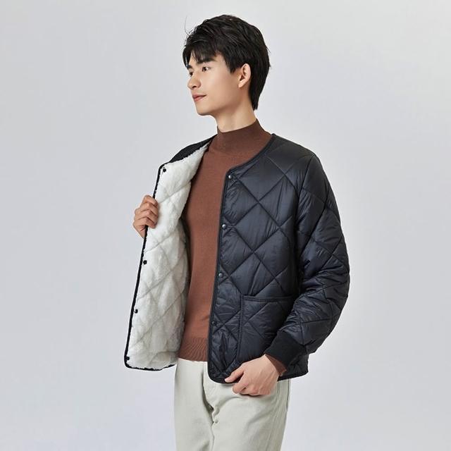 【巴黎精品】現貨+預購 鋪棉外套休閒夾克(加絨合身秋冬保暖男外套3色a1hp6)