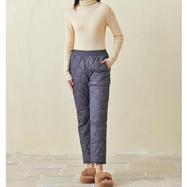 【巴黎精品】現貨+預購 休閒褲夾棉長褲(秋冬修身保暖棉褲女褲子3色a1hp33)
