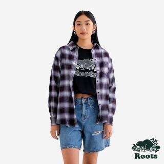【Roots】Roots女裝- MANNING FLANNEL RELAXED 襯衫(暗栗色)