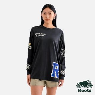 【Roots】Roots女裝- OUTDOOR GUILD 長袖上衣(鐵灰色)
