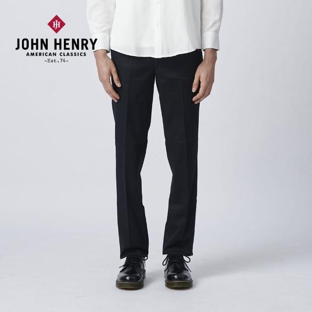 【JOHN HENRY】TRANQUIL中腰休閒長褲-黑色