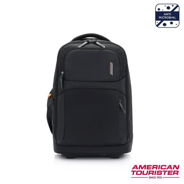 【AMERICAN TOURISTER 美國旅行者】SEGNO 2.0 日常商務多功能拉桿後背包16吋(黑)