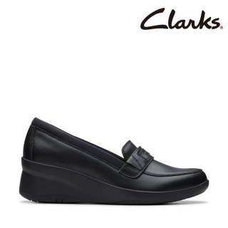 【Clarks】女鞋 Suttyn Penny 輕鬆套入增高樂福楔型鞋(CLF80136D)