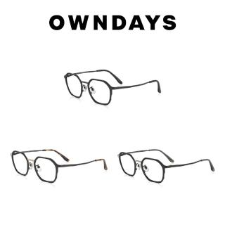 【OWNDAYS】品牌10週年限定日本製多角形款鈦金屬鏡框(TWSP1003Z-4A)
