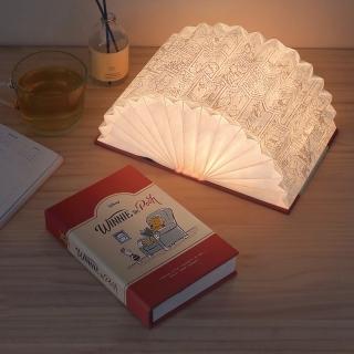 【Norns】小熊維尼LED翻頁書燈(Disney 正版授權 摺疊小夜燈 禮物)