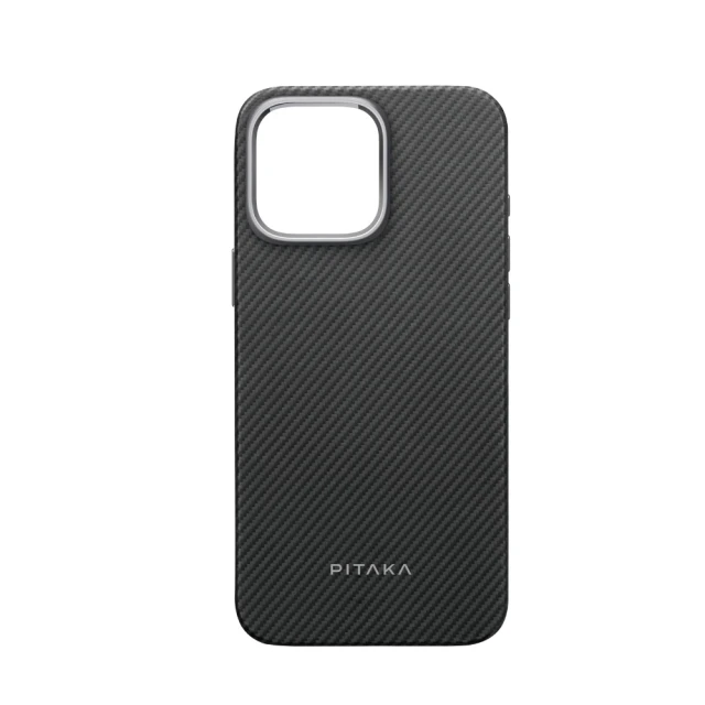 PITAKA iPhone16 ProMax 航太纖維磁吸手機殼 經典黑(13g 全球最薄 MagSafe)