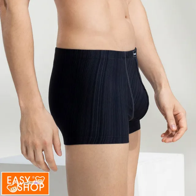 【EASY SHOP】iONNO-Marvelous系列-莫代爾短版平口男內褲(黑)