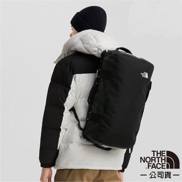 【The North Face】BASE CAMP VOYAGER DUFFEL 多功能背提兩用行李包32L.大容量雙肩後背包(52RR-KY4 黑)