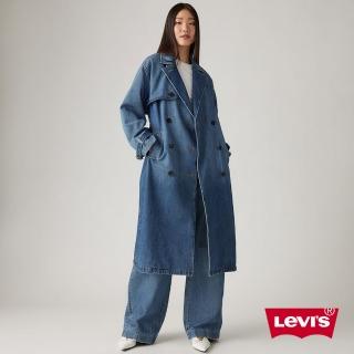 【LEVIS 官方旗艦】女款長版風衣丹寧外套 人氣新品 A8976-0001