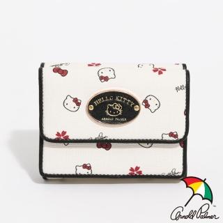 【Arnold Palmer 雨傘】短夾 Cherry Blossom系列(黑白色)