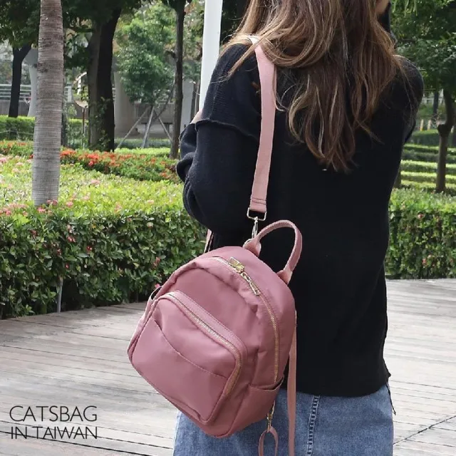 【Catsbag】迷你防潑水尼龍後背包小款後背包(#後背包 #迷你後背包 #斜背包)