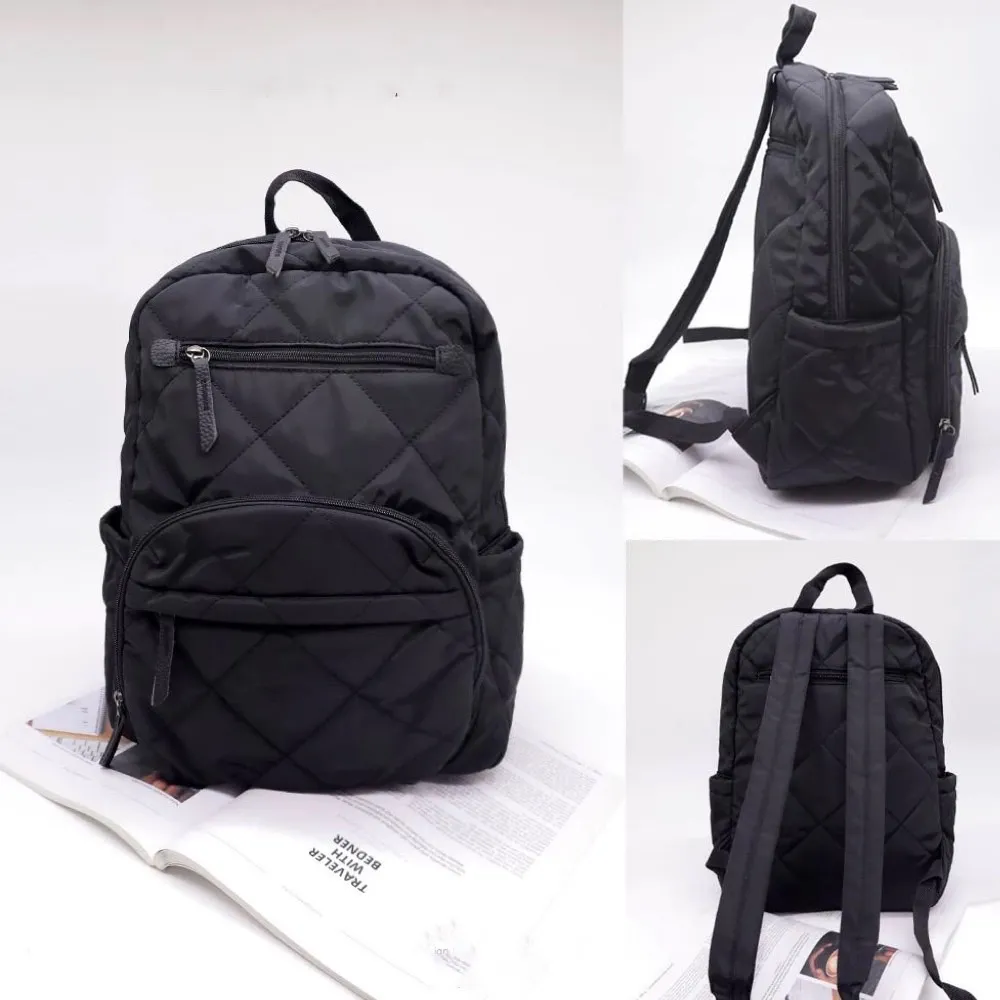 【Catsbag】CAMOUFLAGE BLACK 16809 極輕量空氣後背包 媽媽包(#後背包 #側肩包 #媽媽包)