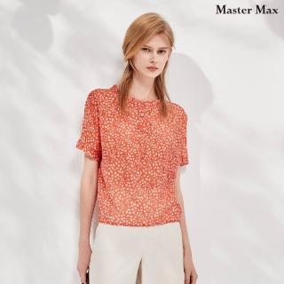 【Master Max】天絲棉超薄舒適滿版葉子上衣(8417063)