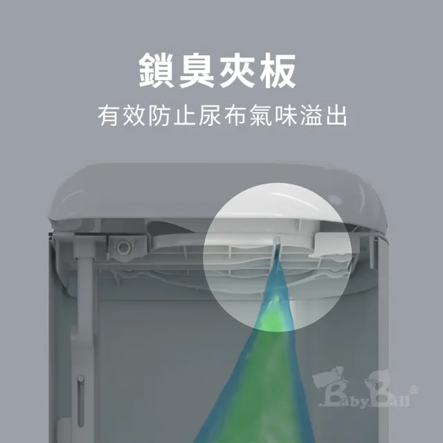 【Diaper Genie】加拿大 Diaper Genie 不鏽鋼 EZ 雙重鎖臭尿布處理器 易撕袋型(嬰兒尿布桶 尿布垃圾桶)