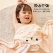 【Loga】兒童動物珊瑚絨斗篷浴巾 立體卡通可愛連帽斗篷 寶寶帶帽浴袍 洗澡浴巾 四季通用 70*130cm