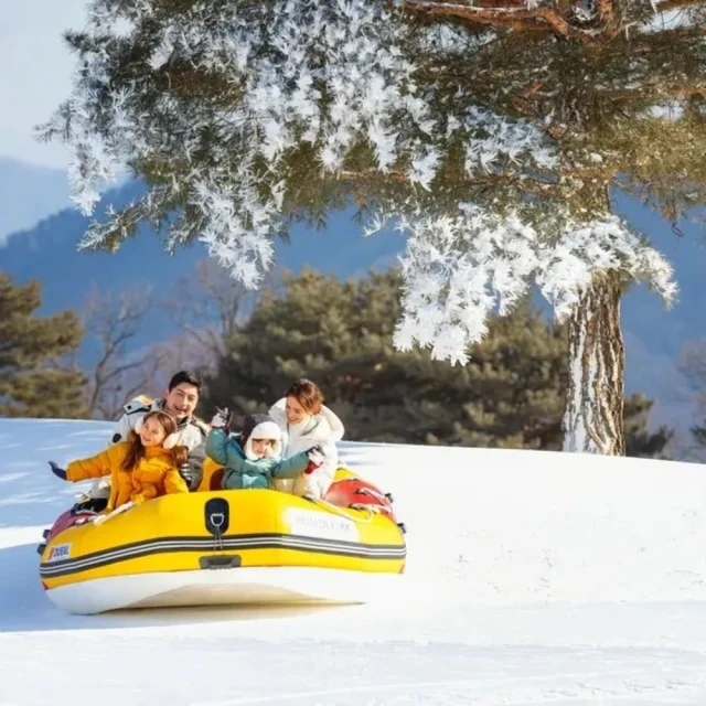 洪川大明SONO滑雪度假村 首爾冰雪樂園一天團★趣味雪橇、冰球體驗(2歲以下免費)